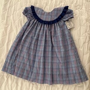 Blue Checkered Kids Dress